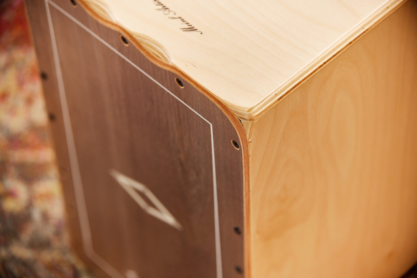 MEINL Percussion Artisan Edition Series String Cajon Tango Line - Grey Eucalyptus