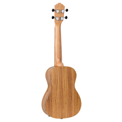 ORTEGA Timber Series Concert Preamp Ukulele 4 String - Zebrawood Natural + Bag