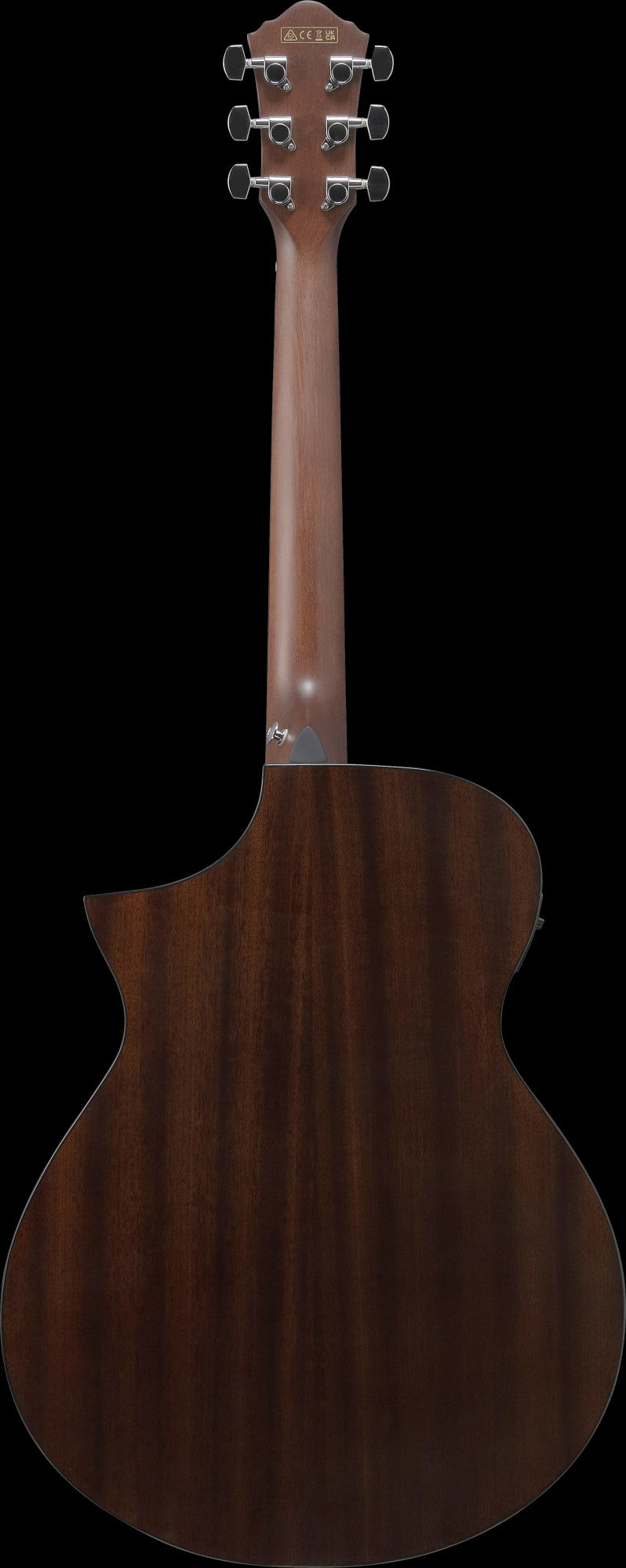 IBANEZ AEWC Acoustic Guitar 6-String - Transparent Black Sunburst Top & Natural High Gloss Back & Side