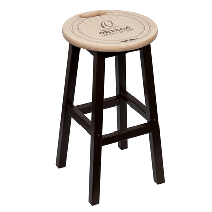 ORTEGA Wood-Bar-Stool 24"/61cm - Natural/Brown