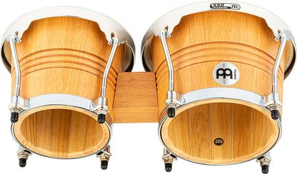 MEINL Percussion Wood Bongo 6 3/4" Macho & 8" Hembra - Super Natural/Chrome HW