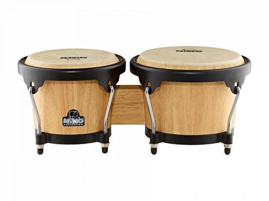 NINO Percussion Wood Bongo - 6 1/2" & 7 1/2"