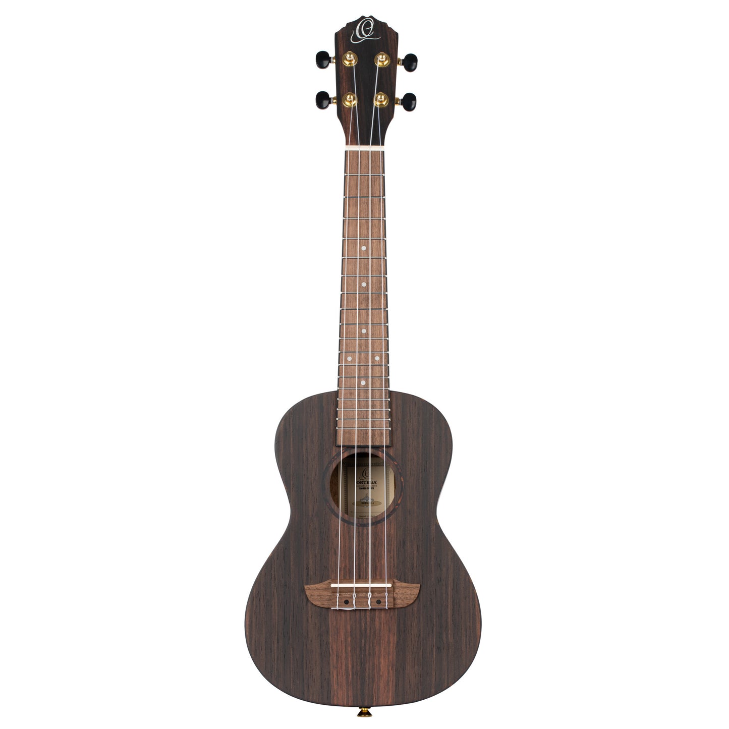 ORTEGA Timber Serie Konzert Ukulele 4 String Lefty - Ebony Natural + Bag