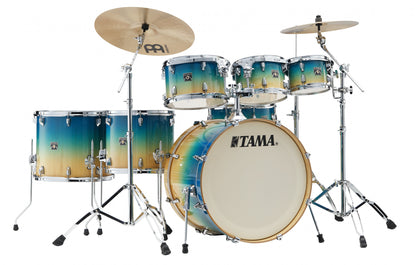 TAMA Superstar Classic Shell Kit 7 teilig - Caribbean Lacebark Pine Fade/Chrom HW