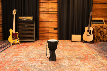 MEINL Percussion Headliner Rope Tuned Black River Series Djembe - 8"