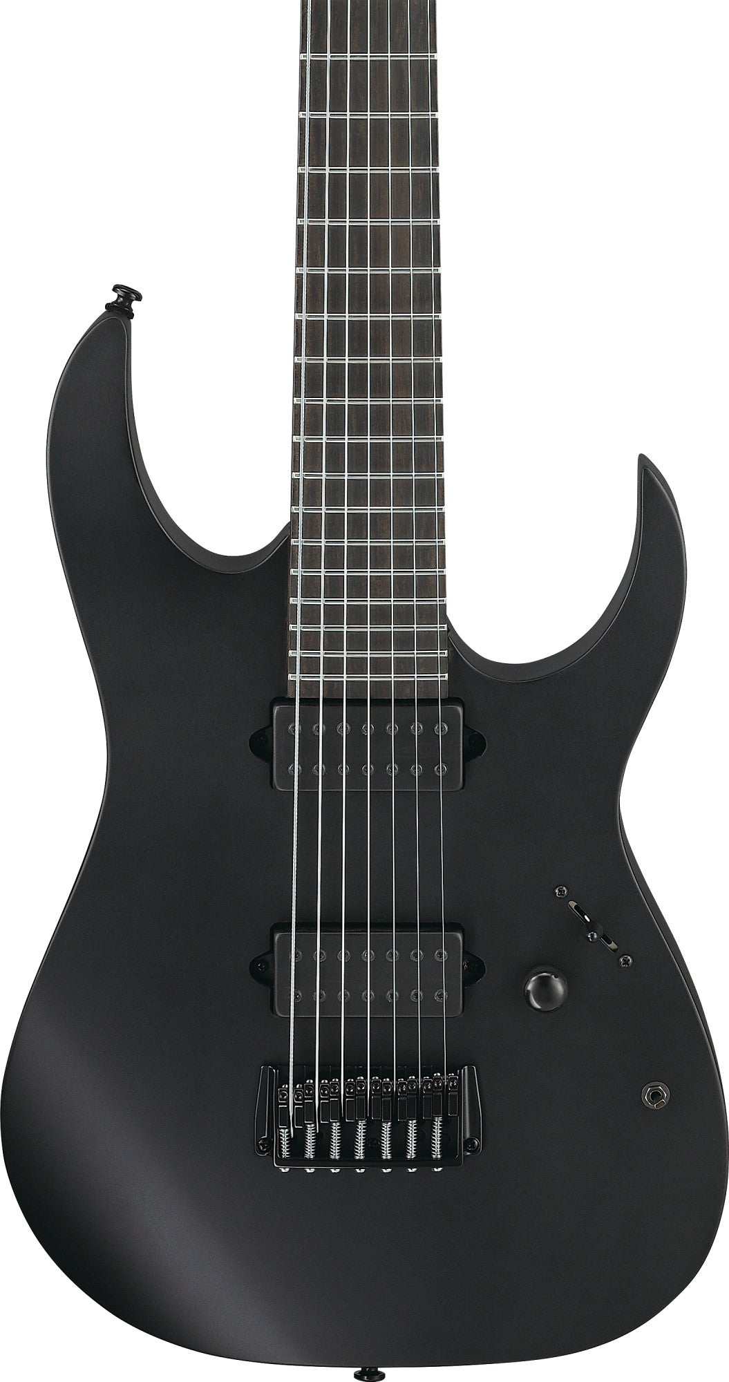 IBANEZ Iron Label RG Electric Guitar 7-String - Black Flat