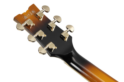 IBANEZ John Scofield Signature Hollow Body Guitar 6-String - Vintage Yellow Sunburst + Case MS100C