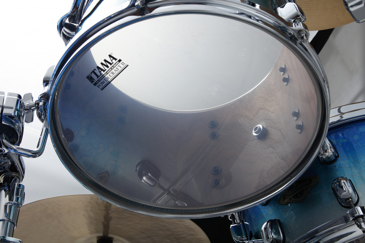 TAMA Starclassic Walnut/Birch Lacquer Shell Kit 3 teilig - Molten Blue Ice Fade/Chrom HW