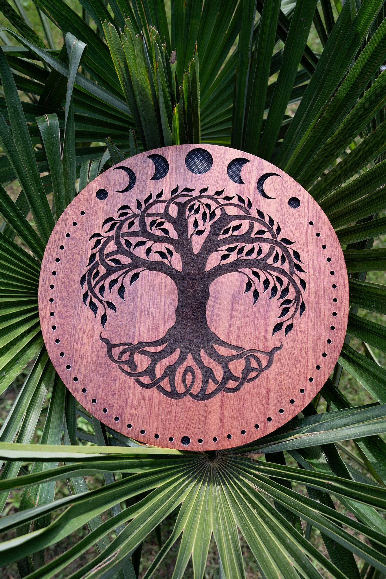 MEINL Sonic Energy 10" Rain Disk, Stream Sound, Moon Phases & Tree of Life Carving