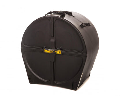 HARDCASE Bass Drum Case with Wheels 22" (14" - 20") Black / foam pads