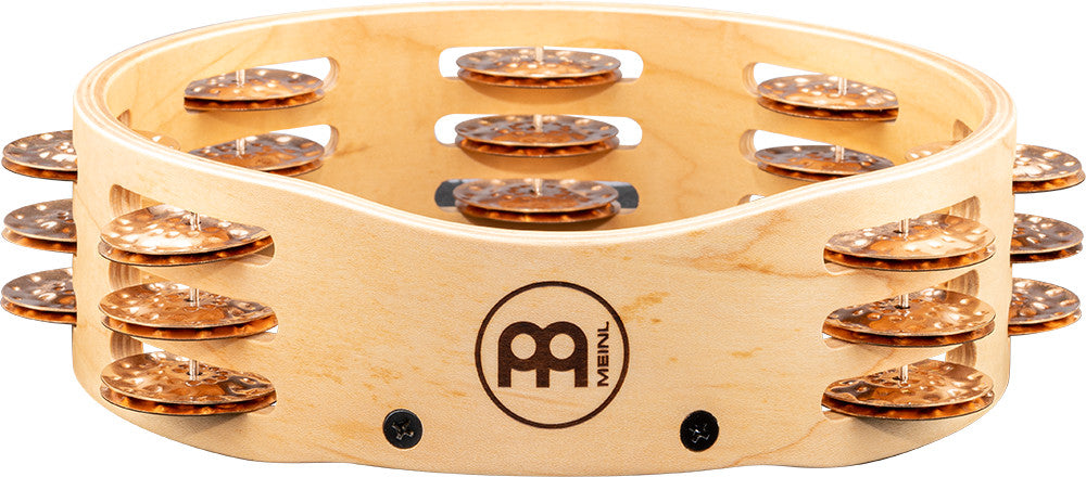 MEINL Percussion Artisan Edition Series Triple-Row Wood Tambourine - 8"