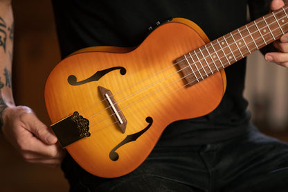 ORTEGA Custom Built Series Concert Ukulele 4 String - Honey Sunburst + Bag