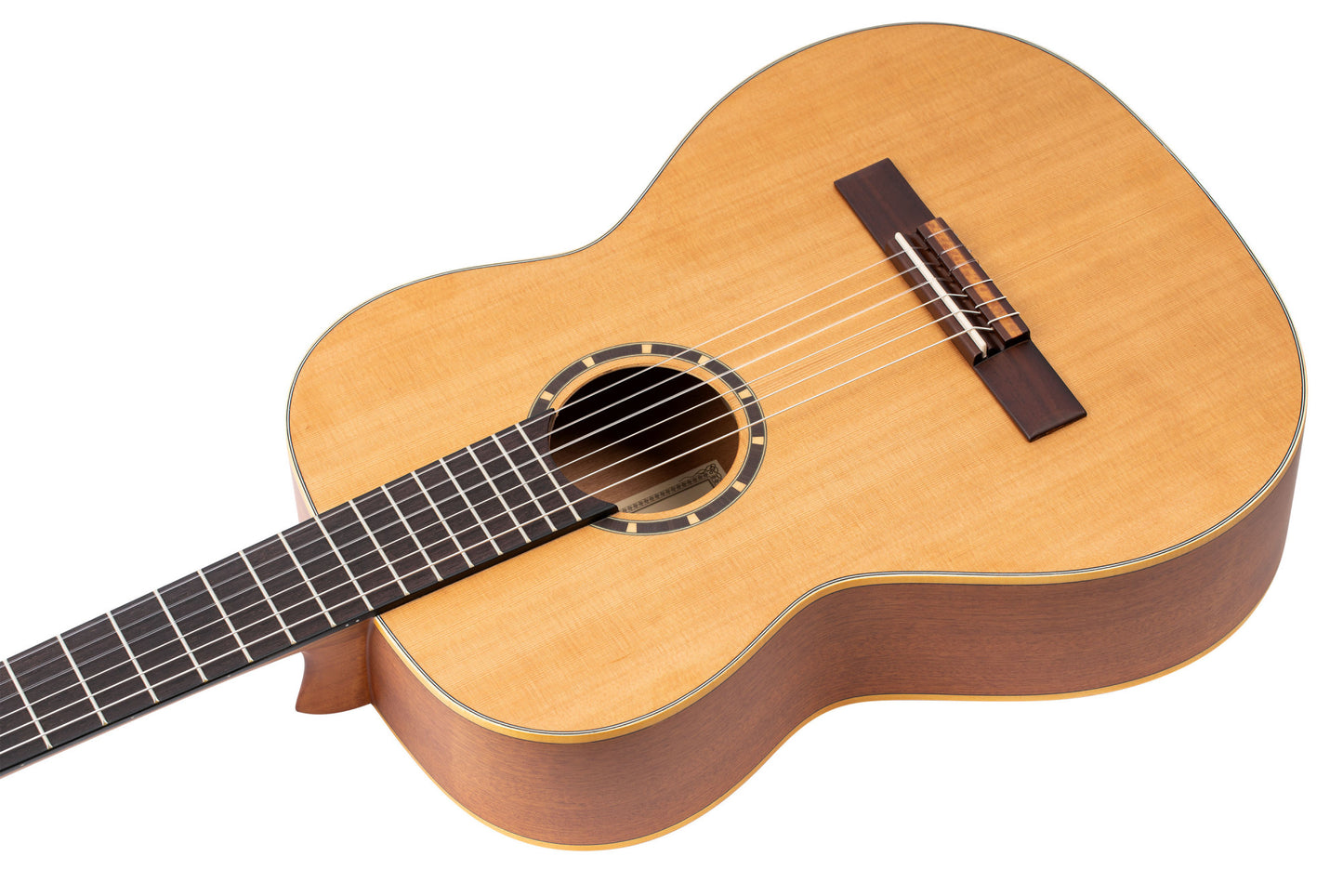 ORTEGA Family Series 7/8 Konzertgitarre 6 String - Zeder / Mahagoni Natur + Bag