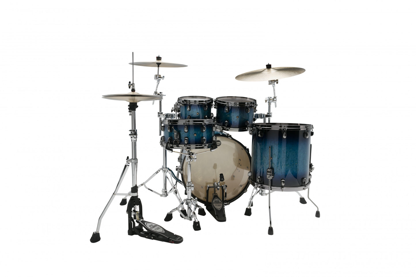 TAMA Starclassic Maple Lacquer Shell Kit 4 teilig - Molten Electric Blue Burst/Black Nickel HW