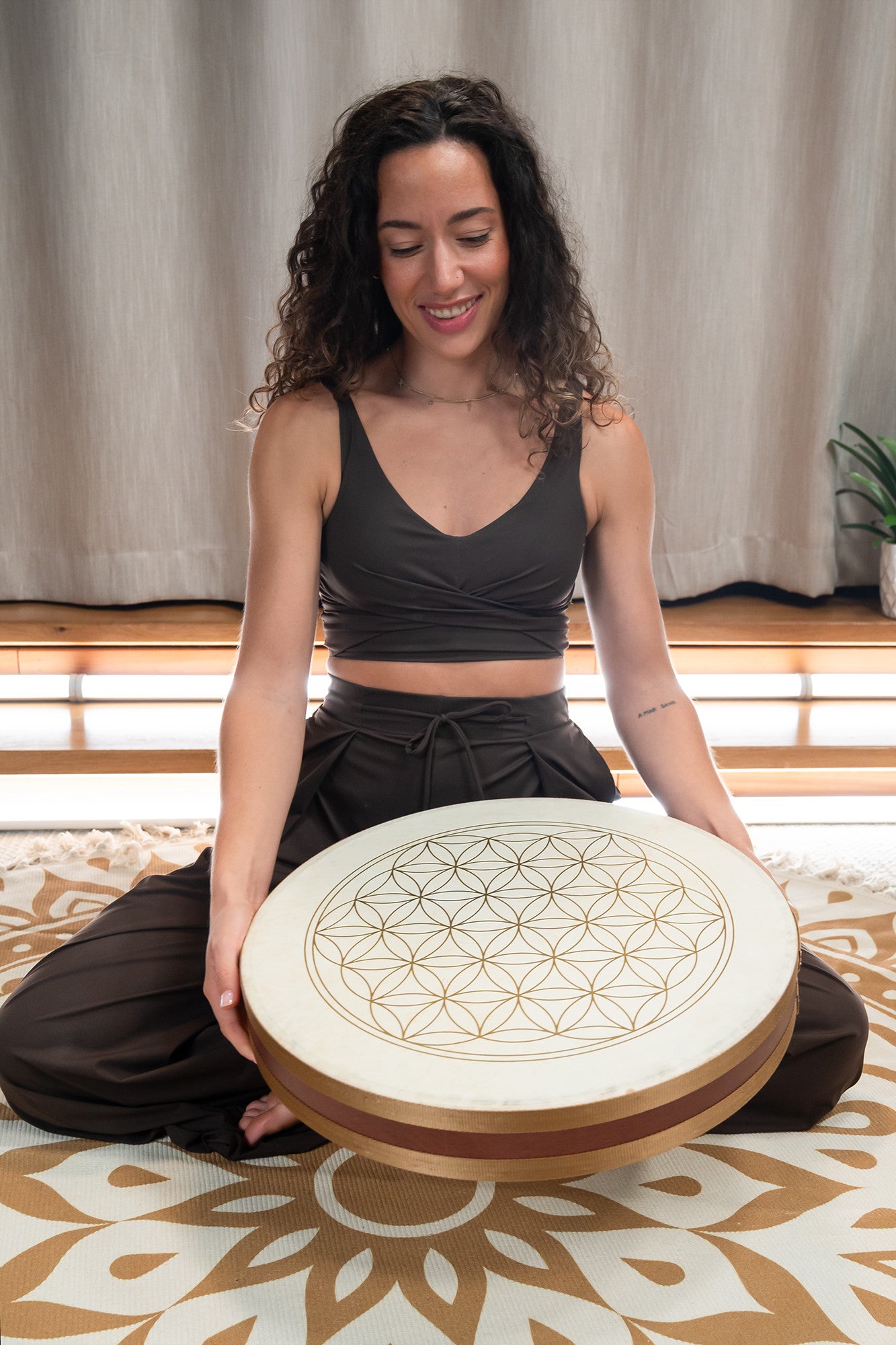 MEINL Sonic Energy 18" Flower of Life Wave Drum, Ziegenfelle