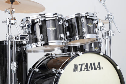 TAMA Starclassic Maple Lacquer Shell Kit 4 teilig - Black Clouds & Silver Linings/Chrom HW