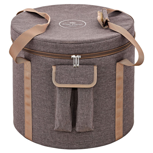 MEINL Sonic Energy 14" Crystal Singing Bowl Bag, for 13" & 14" bowls - Brown