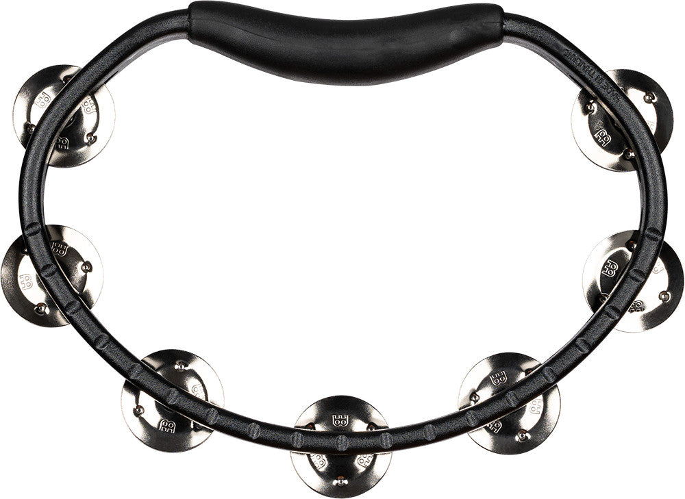 MEINL Percussion Headliner® Series Molded ABS Single-Row Tambourine - Black