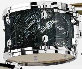 TAMA Starclassic Maple Duracover Wrap Rack Tom 10" x 7" - Charcoal Swirl/Chrom HW