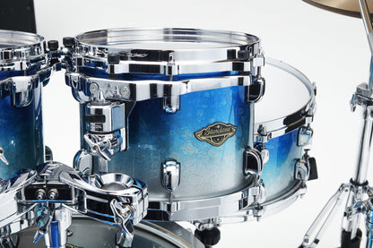 TAMA Starclassic Walnut/Birch Lacquer Rack Tom 8" x 6" - Molten Blue Ice Fade/Chrom HW