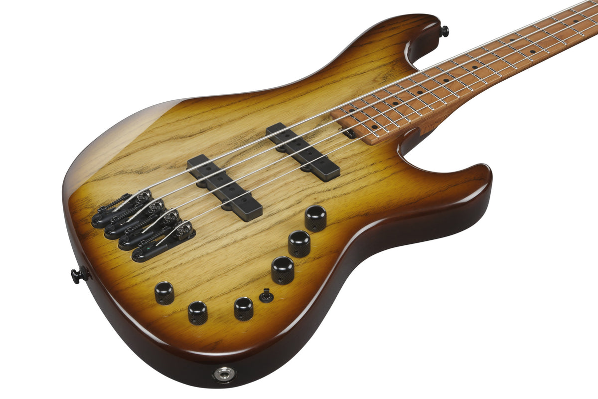 IBANEZ MODE Electric Bass 4-String - Natural Stained Amber Burst + Gig Bag