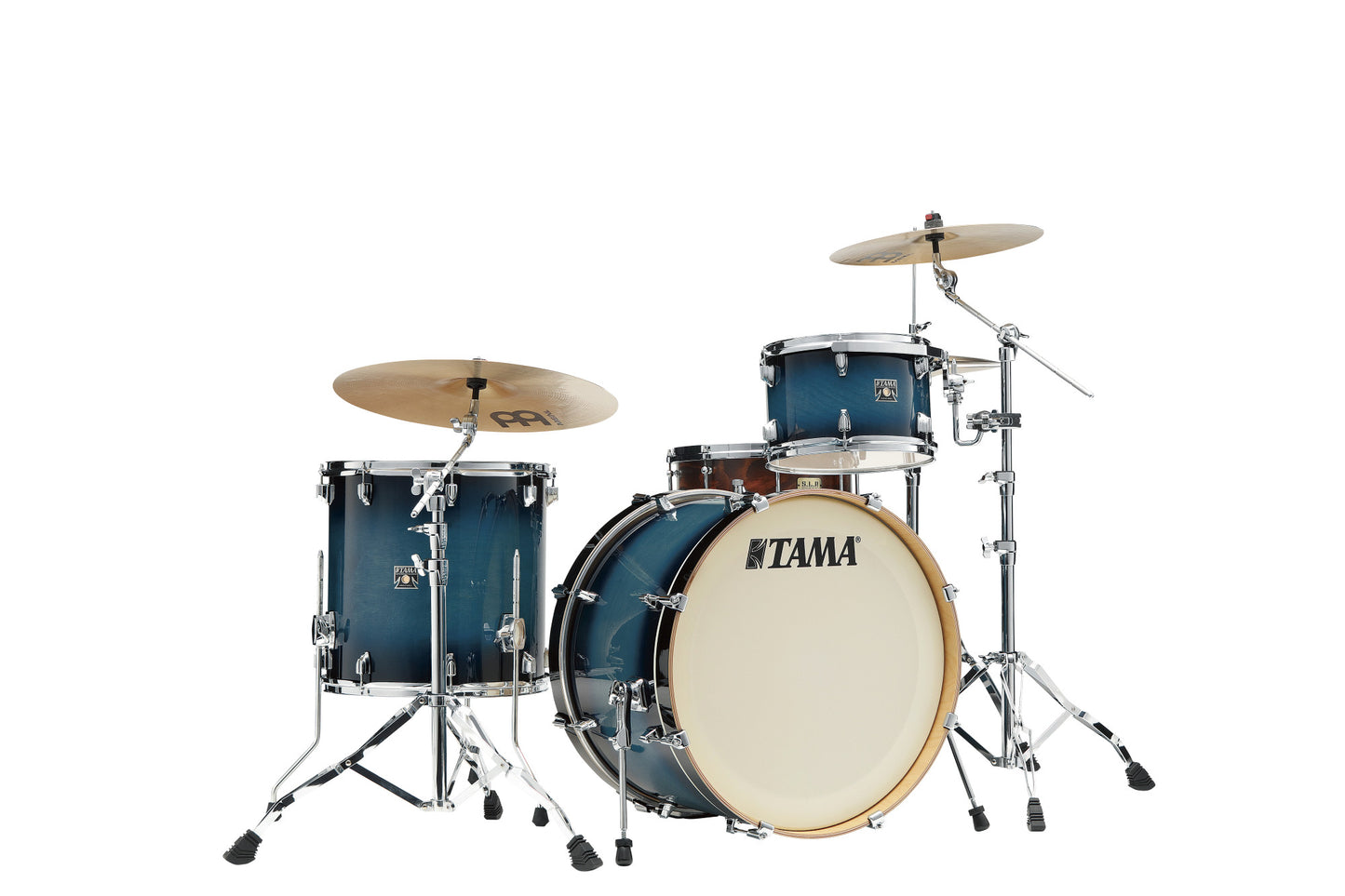 TAMA Superstar Classic Drum Set 3 pcs - Blue Lacquer Burst/Chrome HW + SM5W Hardware Kit