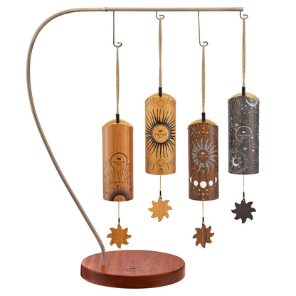 MEINL Sonic Energy 4-teiliges Cosmic Bamboo Chime Set, inkl. Ständer