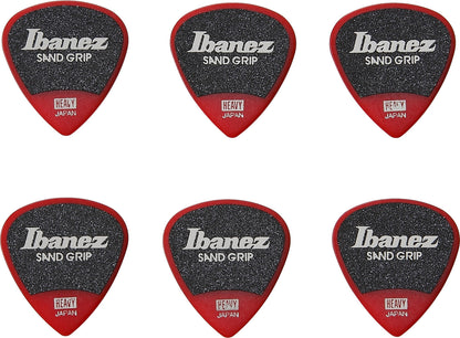 IBANEZ Grip Wizard Series Sand Grip Flat Picks - 6 pcs