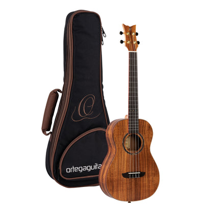 ORTEGA Timber Series Baritone Ukulele 4 String - Acacia Natural + Bag