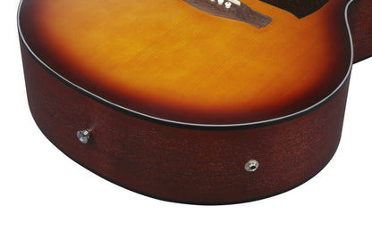 IBANEZ PJ Akustikgitarre 6-String - Open Pore Vintage Amber Sunburst Decke, Open Pore Natural Boden & Zargen