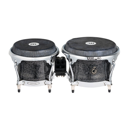MEINL Percussion Artist Series Bongo Diego Galé, REMO® Black Calfskin Skyndeep Heads  - 7" & 8 1/2" Midnight Star