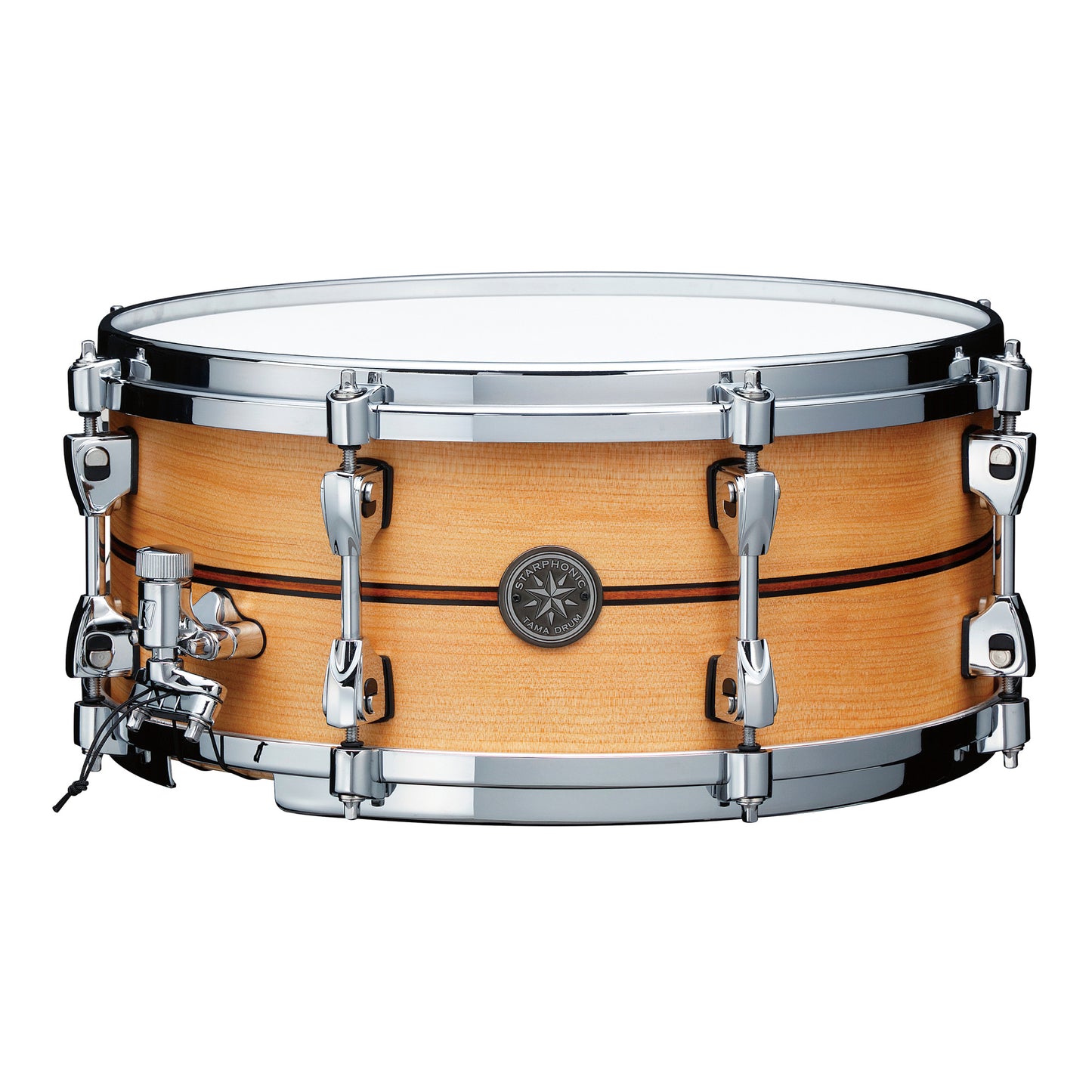 TAMA Starphonic Spruce Snaredrum 14" x 6" - Satin Natural Spruce/Chrom HW