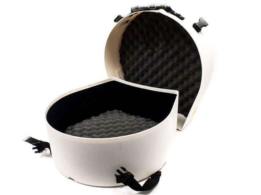 HARDCASE Snare Case 14" (5“ – 8“) - White / komplett gepolstert