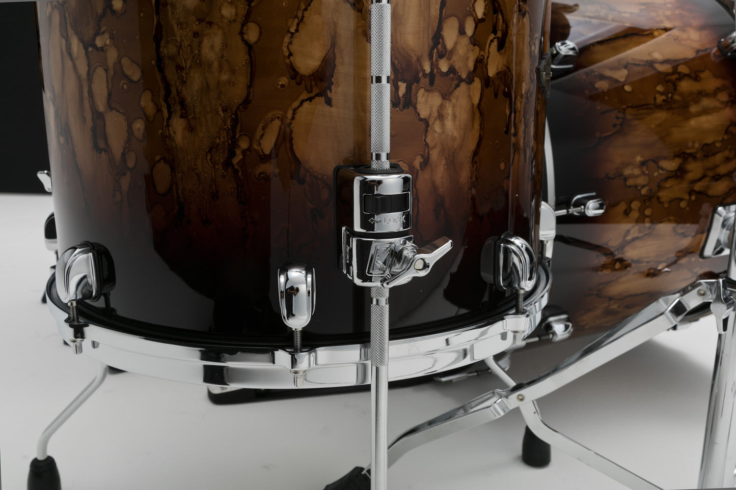TAMA Starclassic Walnut/Birch Lacquer Shell Kit 3 pcs - Molten Brown Burst/Chrome HW