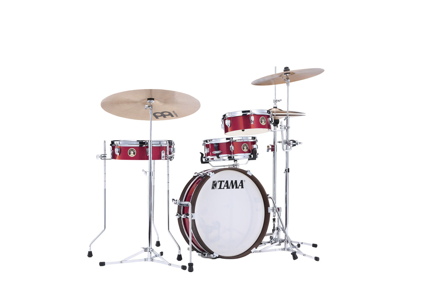 TAMA Club-Jam Pancake Shell Kit 4 teilig - Burnt Red Mist/Chrom HW