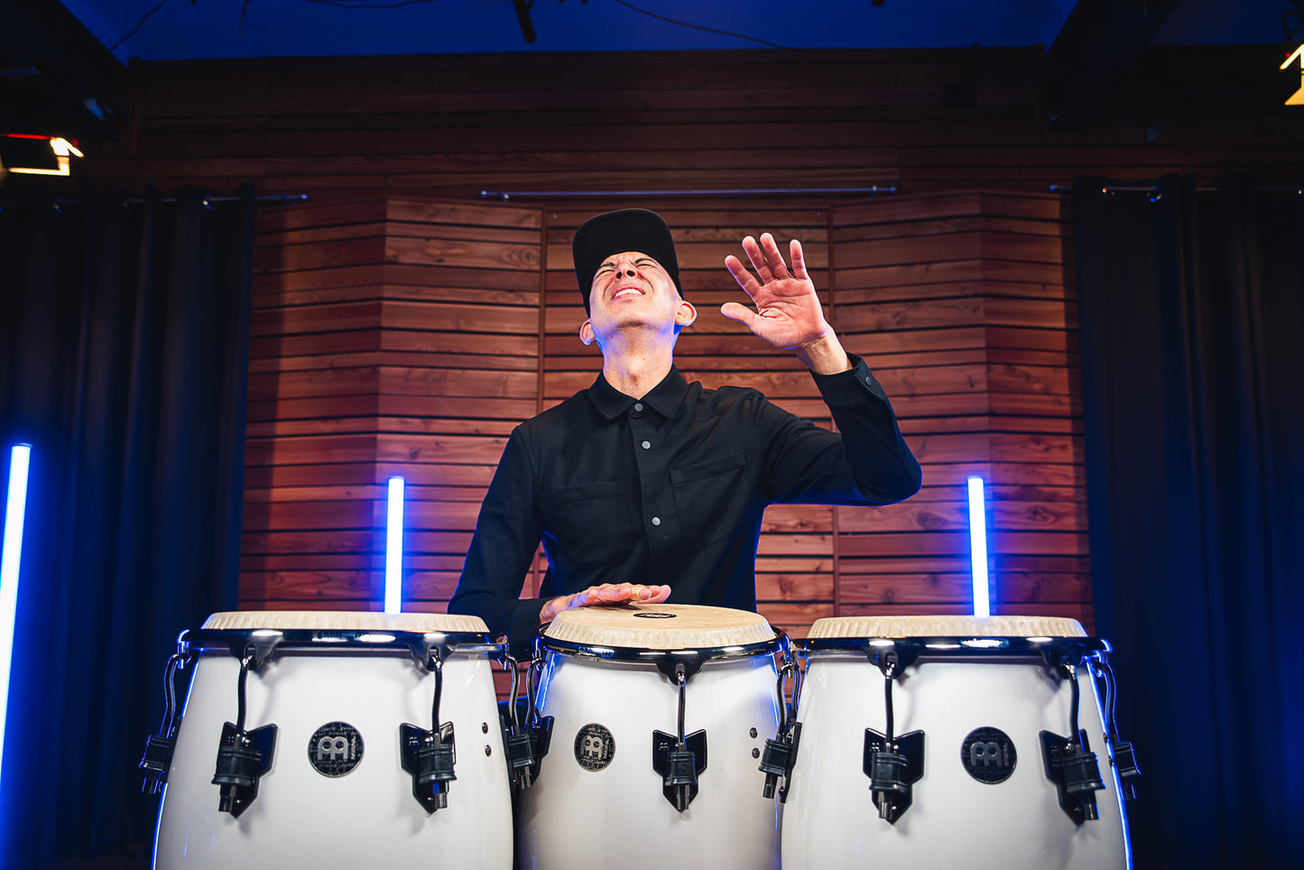 MEINL Percussion Artist Series Roberto Serrano Tumba 12 1/2" /REMO® Fiberskyn Heads - Pearl White