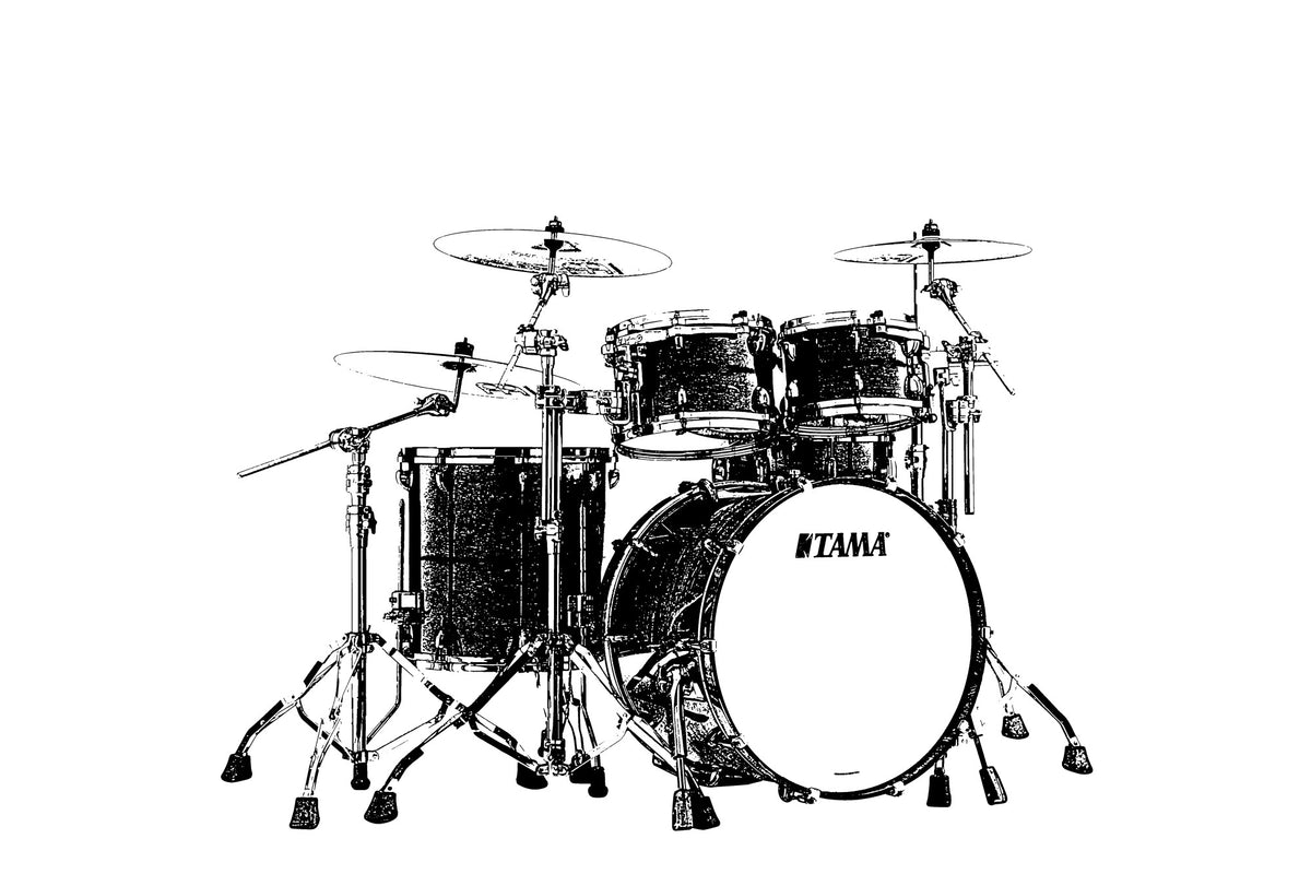 TAMA STAR Bubinga Shell Kit 4 pcs - Dark Red Cordia/Chrome HW