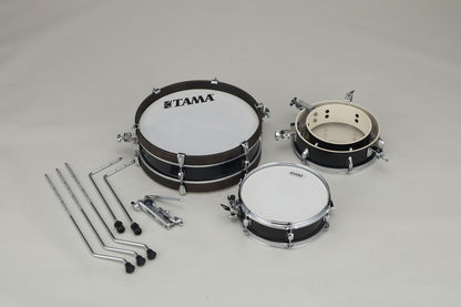 TAMA Club-Jam Pancake Shell Kit 4 pcs - Hairline Black/Chrome HW