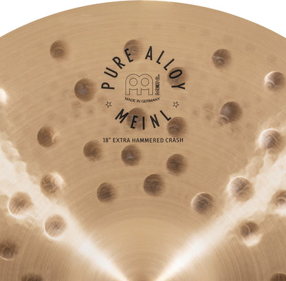 MEINL Cymbals Pure Alloy Extra Hammered Crash - 18"