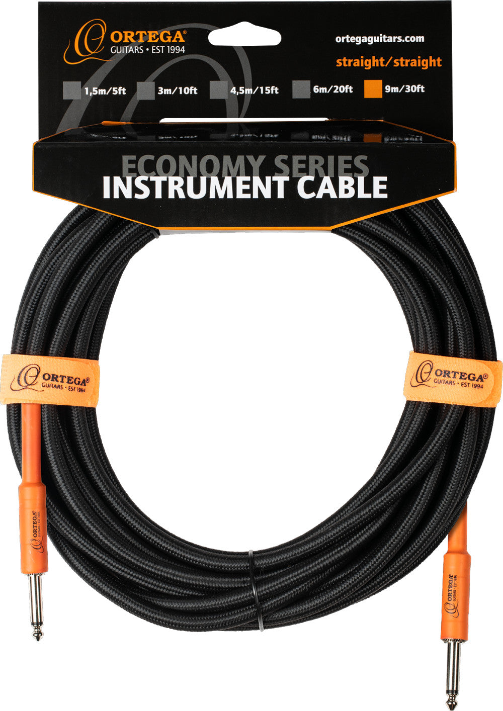 ORTEGA Economy Series Instrumentenkabel - 9m / 30ft
