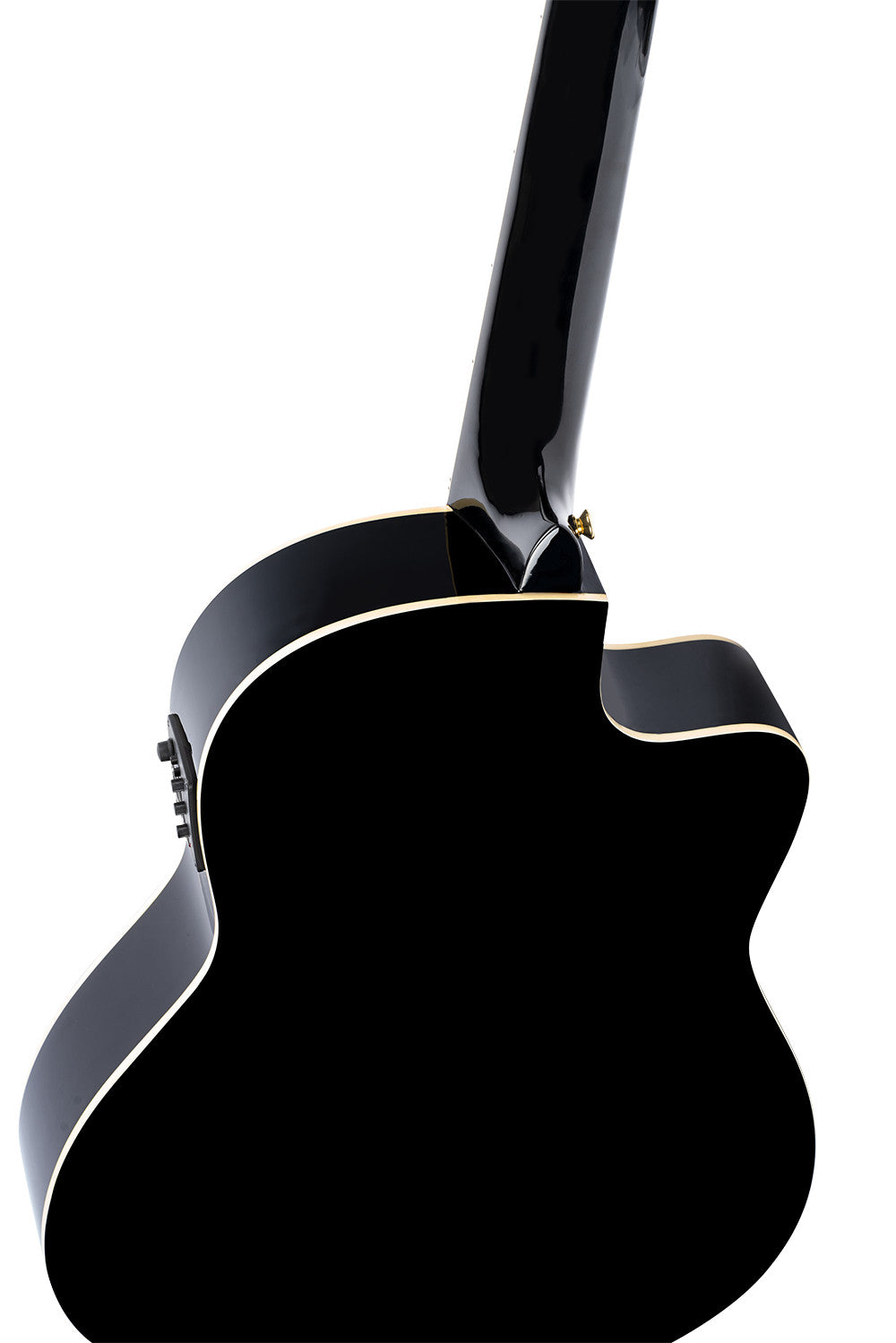 ORTEGA Family Series Pro 4/4 Konzertgitarre 6 String Lefty - Massive Fichte / Mahagoni Black + Bag