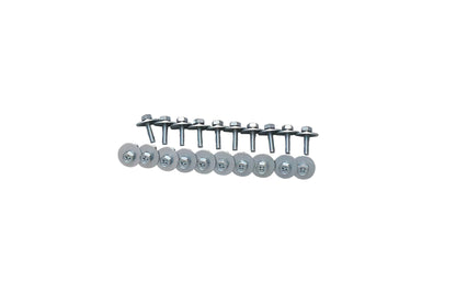 TAMA Schraube M4 x 16mm - 20 Stück/Set - Silber - 9-11mm Tiefe