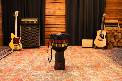 MEINL Percussion Original African Style Rope Tuned Wood Djembe - 12"