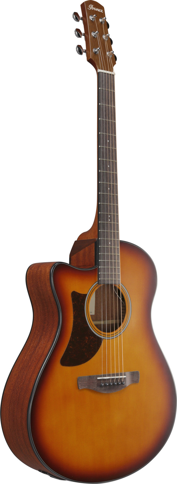 IBANEZ Advanced Acoustic AAM Akustikgitarre 6-String Lefty - Open Pore Light Brown Sunburst Decke, Natural Open Pore Boden & Zargen