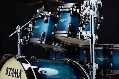 TAMA Starclassic Maple Lacquer Rack Tom 8" x 6" - Molten Electric Blue Burst/Smoked Black Nickel HW