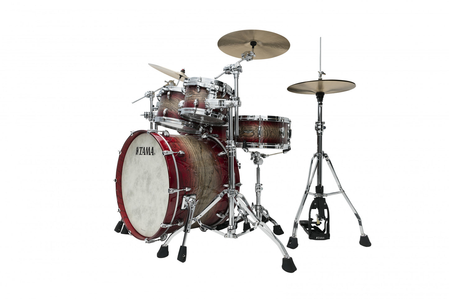 TAMA STAR Walnut Shell Kit 4 teilig - Garnet Japanese Sen Burst/Chrom HW