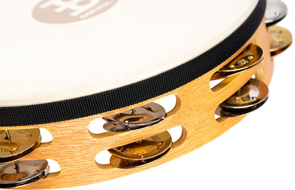 MEINL Percussion Traditional Wood Series Headed Tambourine - 10"