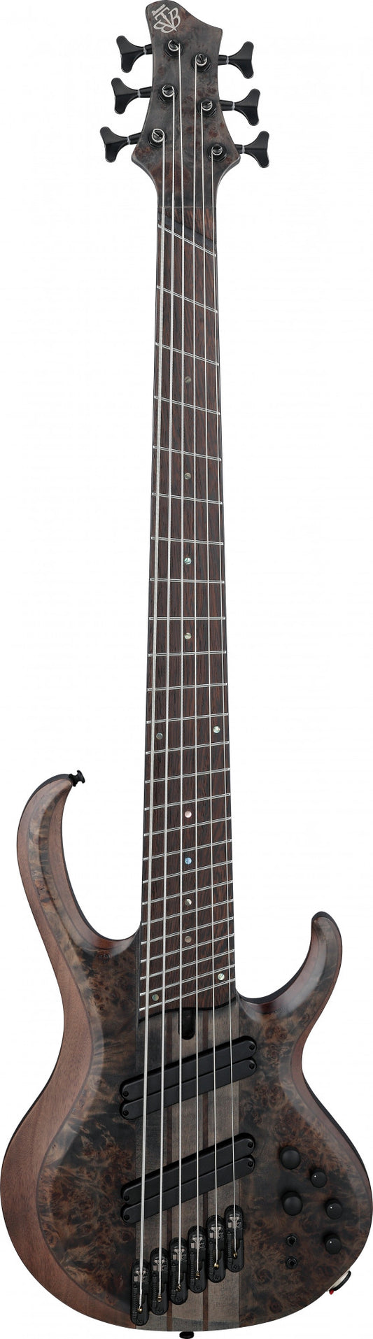 IBANEZ BTB Serie E-Bass 6 String Multiscale - Transparent Gray Flat + Case