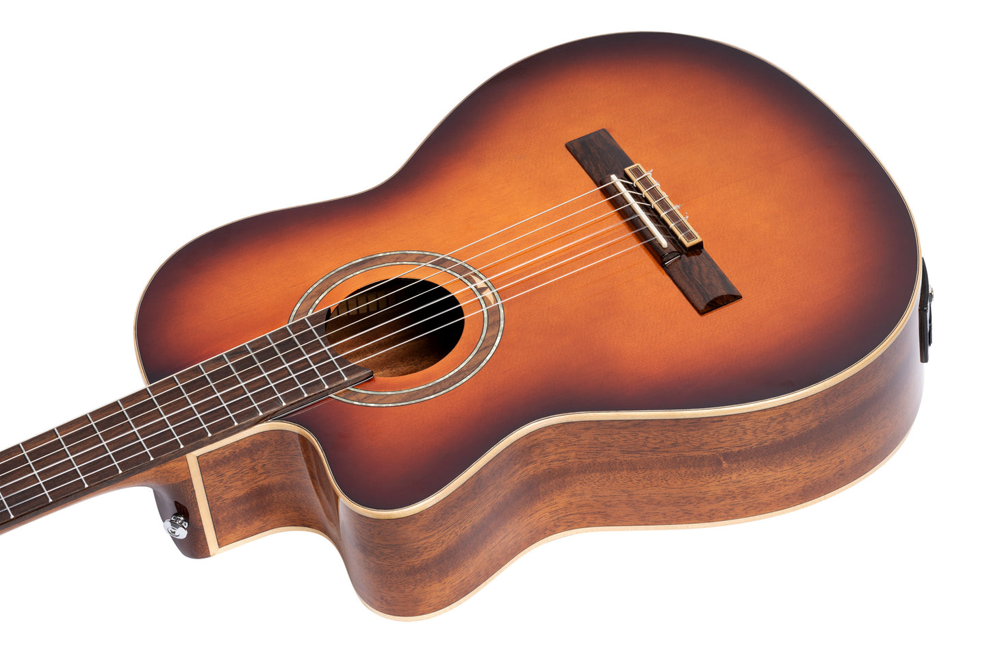 ORTEGA Performer Series 4/4 Konzertgitarre 6-String Lefty - Sunburst + Gigbag