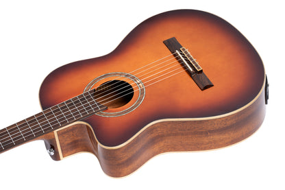 ORTEGA Performer Series 4/4 Konzertgitarre 6-String Lefty - Sunburst + Gigbag